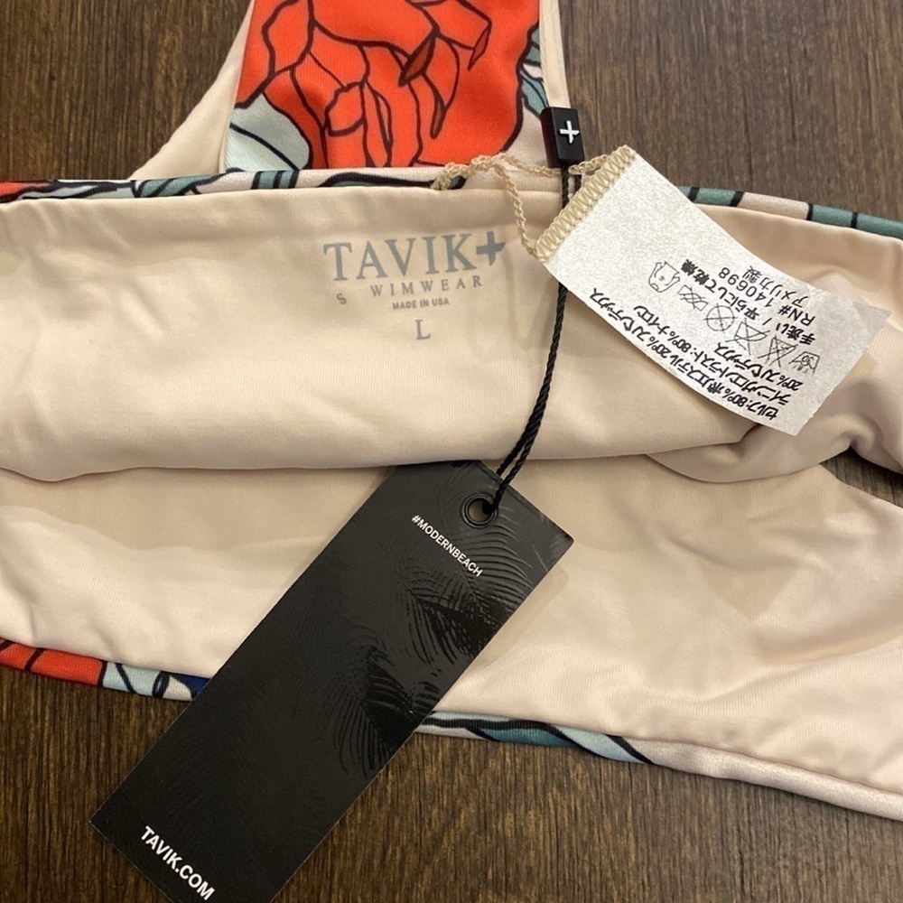 Tavik ALI mini swim bottom emma floral tapioca SIZE L NWT - Picture 3 of 6